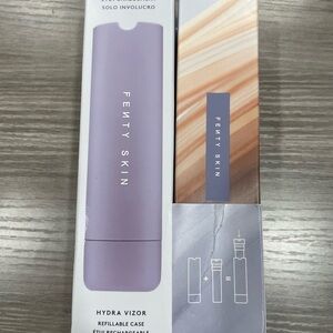 Fenty Skin Hydra Vizor tinted moisturizer 4 medium + Refillable Case